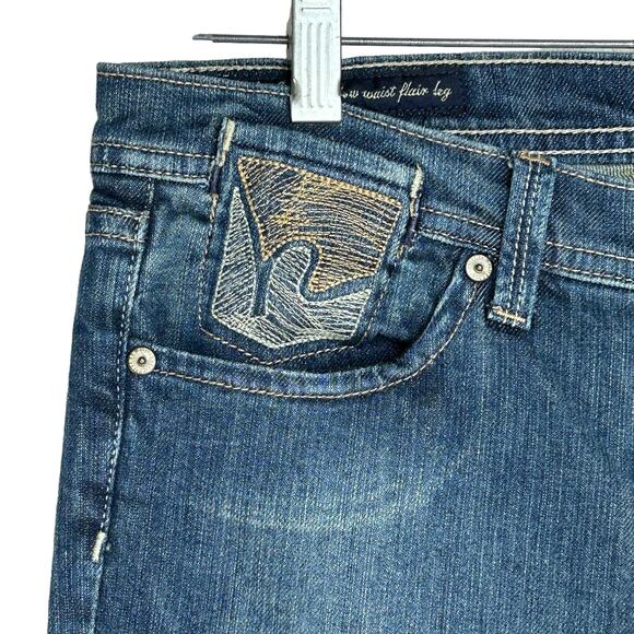 VTG Y2K Citizens of Humanity Low Rise Flare Jeans Size 28 Paloma Embroidered - Picture 6 of 12
